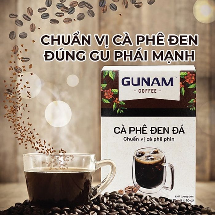 Hình ảnh cà phê hòa tan GUNAM đen đá số 2