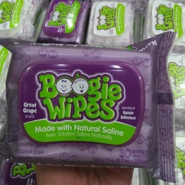 Khăn lau mũi và sổ mũi Boogie Wipes hình 2