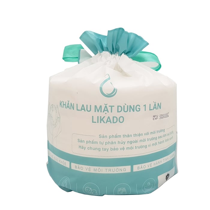 Hình ảnh khăn lau mặt dùng một lần Likado số 2