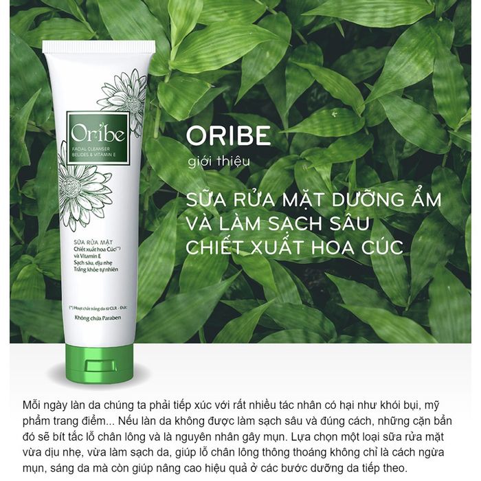 Hình ảnh Sữa Rửa Mặt Oribe Chiết Xuất Hoa Cúc Và Vitamin E 1