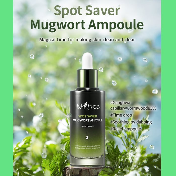 Hình ảnh Tinh Chất Ngải Cứu Dưỡng Da ISNTREE Spot Saver Mugwort Ampoule - Ảnh 2