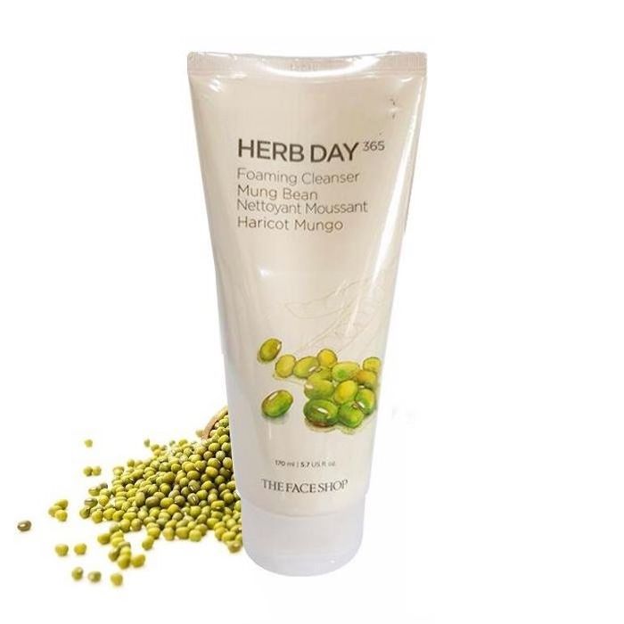 Sữa Rửa Mặt Đậu Xanh Herb Day 365 Cleansing Foam TheFaceShop hình 1