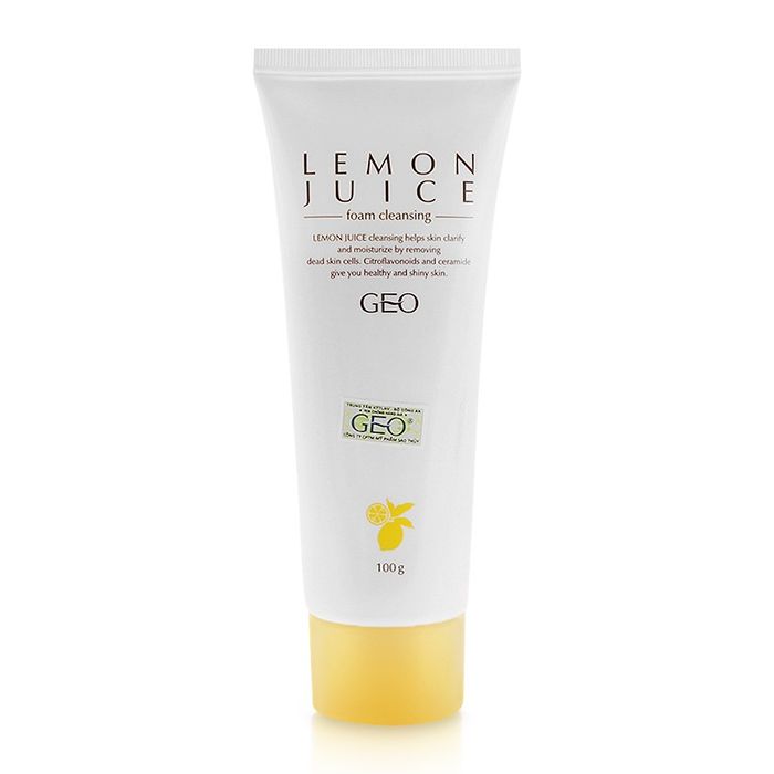 Sữa Rửa Mặt Chanh GEO Lamy Lemon Juice Foam Cleansing hình ảnh 2