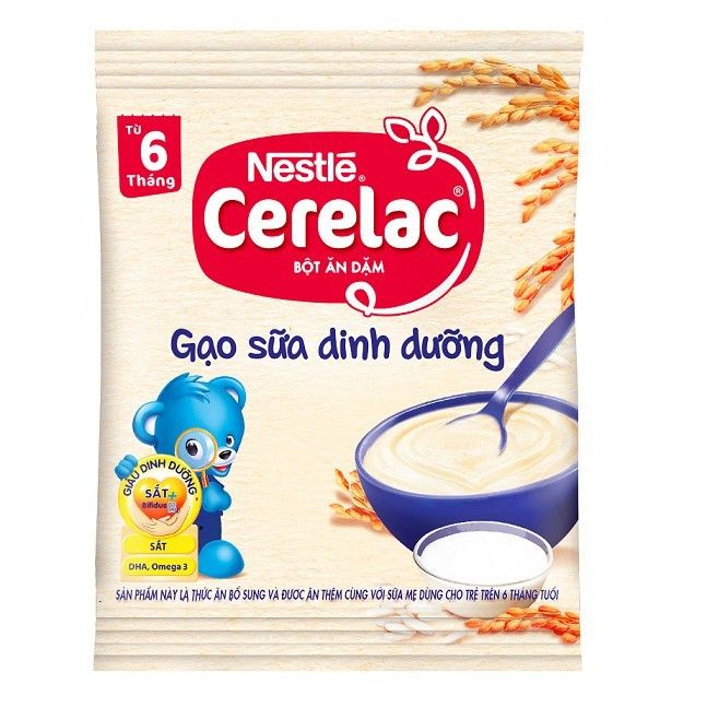 Hình ảnh bột ăn dặm Nestlé Cerelac gạo sữa