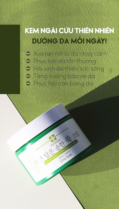 Hình ảnh 1 của Kem Dưỡng Da Ngải Cứu Natinda Nature Full Mild Artemisia Cream