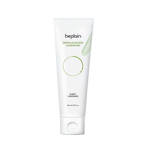 Sữa Rửa Mặt BEPLAIN Greenful pH-Balanced Cleansing Foam chiết xuất đậu xanh hình 2