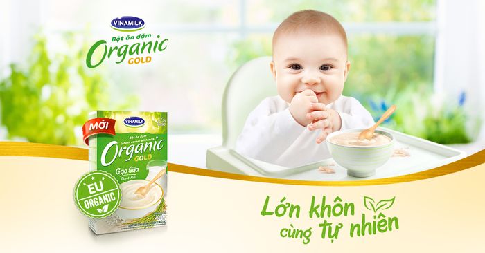 Hình ảnh bột ăn dặm Vinamilk Organic Gold gạo sữa 2