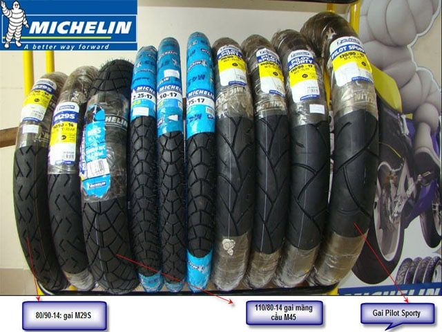 Hình ảnh lốp xe máy Michelin 2