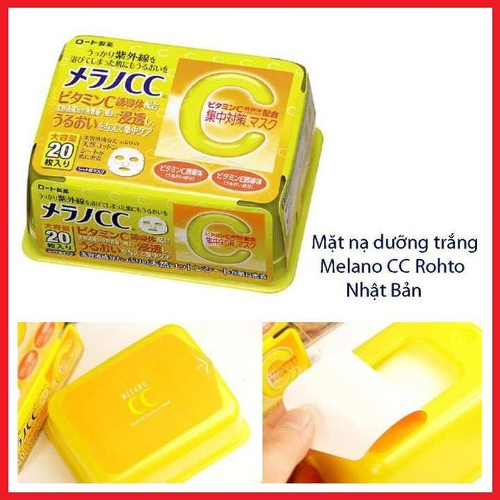 Mặt nạ CC Melano vitamin C hình ảnh 2