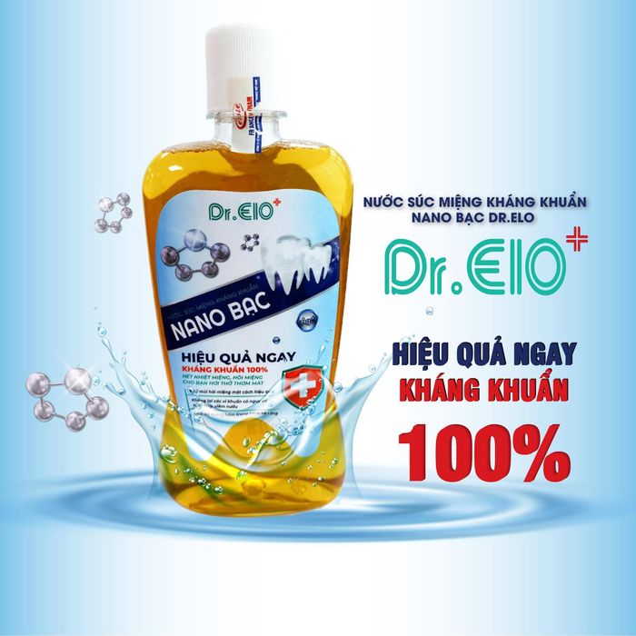 Nước súc miệng kháng khuẩn nano bạc Dr.Elo hình ảnh 1