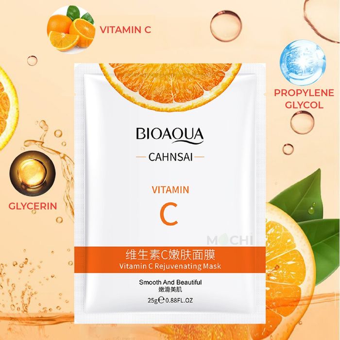 Mặt nạ làm trắng da Vitamin C Bioaqua hình ảnh 2