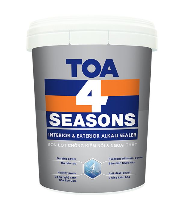 Hình ảnh Sơn lót chống kiềm TOA 4 Seasons Interior & Exterior Alkali Sealer - Ảnh 2