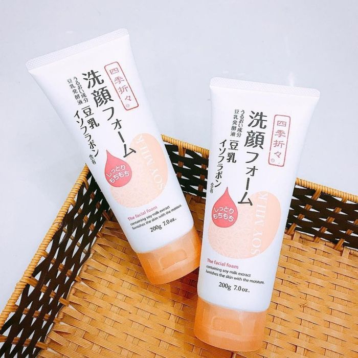 Sữa rửa mặt dưỡng ẩm sữa đậu nành Soy Milk The Facial Foam - Hình ảnh 2