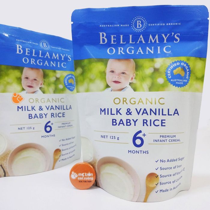 Bột ăn dặm hữu cơ Bellamy’s Organic gạo, sữa, vani hình ảnh 2