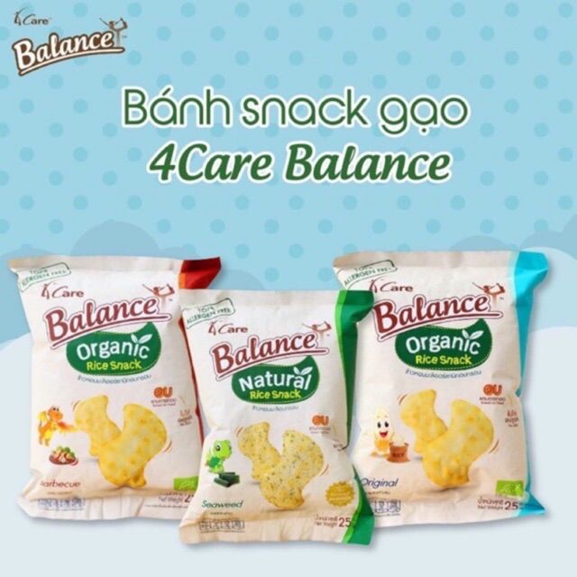 Ảnh bánh snack gạo hữu cơ 4care balance 2