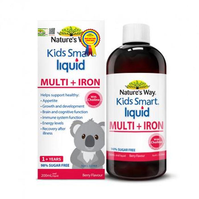 NATURE'S WAY KIDS SMART LIQUID MULTI IRON - Hình ảnh 1