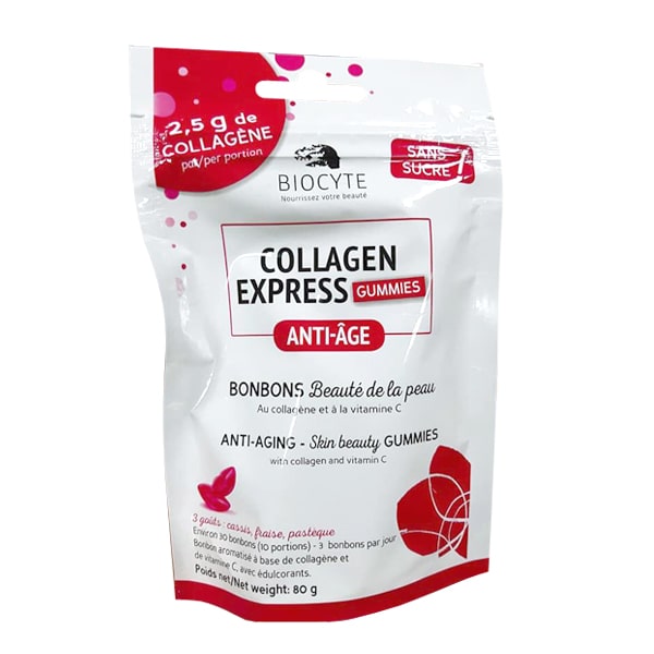 Hình ảnh kẹo collagen Pháp Biocyte Collagen Express Gummies 2