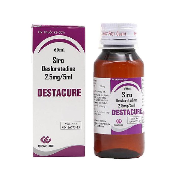 Siro chống viêm mũi dị ứng Destacure 2.5mg/5ml hình ảnh 1