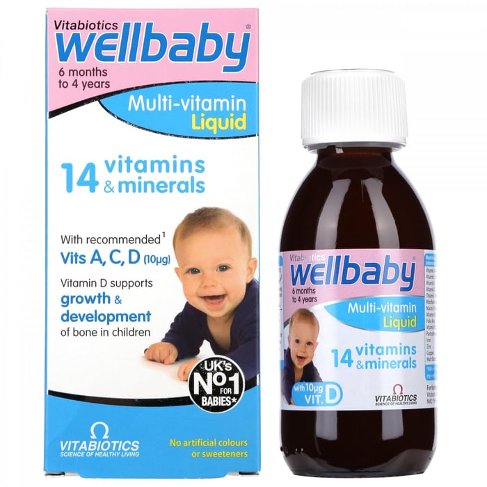 Vitamin Tổng Hợp Omega 3 Cho Bé WellBaby Infant Liquid – Hình 2