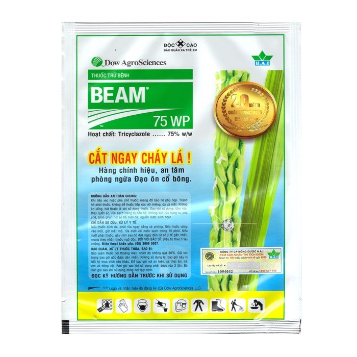 Hình ảnh 2 của Beam 75WP – Thuốc trị đạo ôn lá và cổ bông