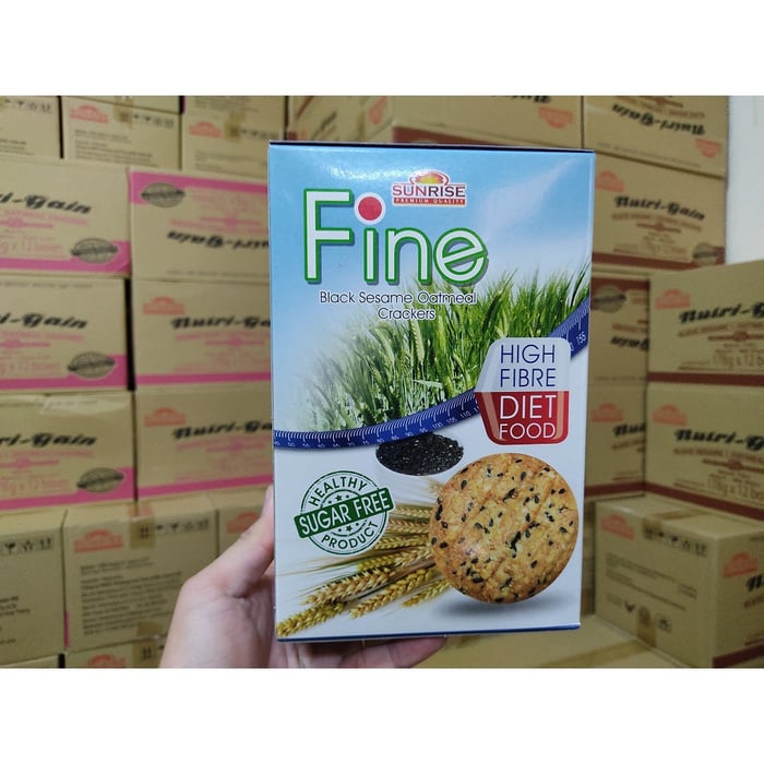 Bánh Ăn Kiêng Yến Mạch + Mè Đen Fine hình 2