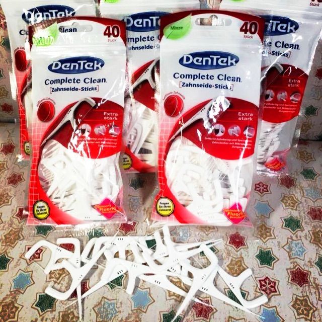 Hình ảnh tăm chỉ nha khoa Dentek Complete Clean Floss 1