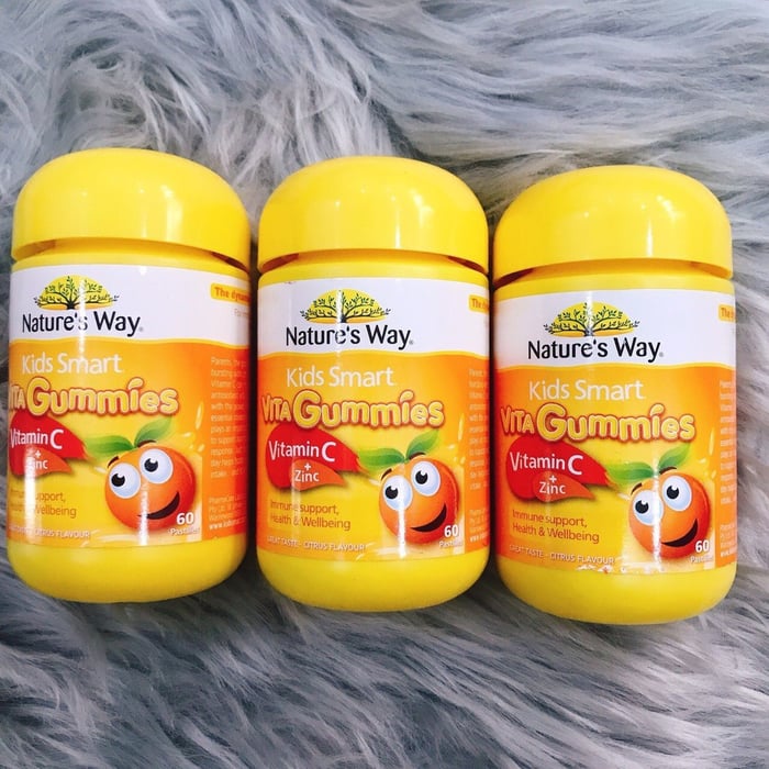 Hình ảnh 1 của kẹo dẻo bổ sung Vitamin C và kẽm Nature's Way Kids Smart VitaGummies Vitamin C + Zinc