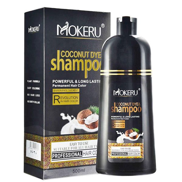 Dầu gội nhuộm màu tự nhiên – Mokeru Coconut Dye Shampoo hình 1