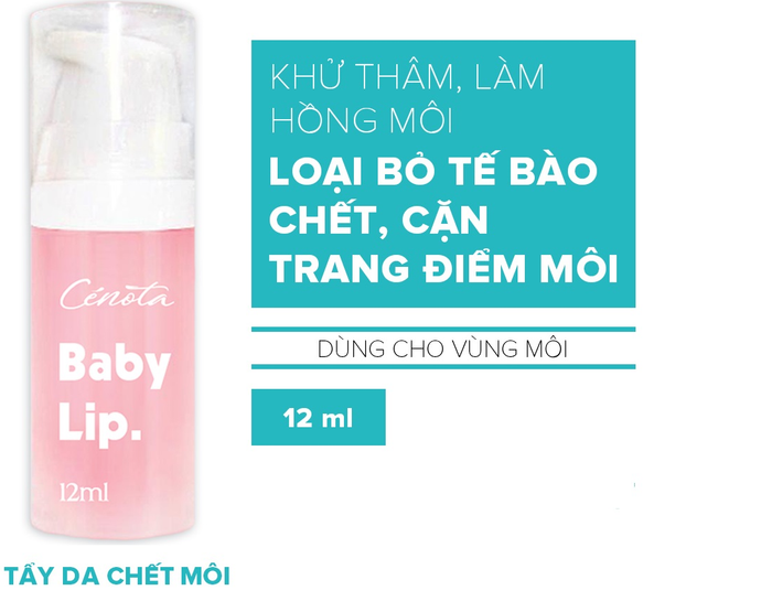 Gel tẩy da chết môi Cenota Baby Lip với hình ảnh 1