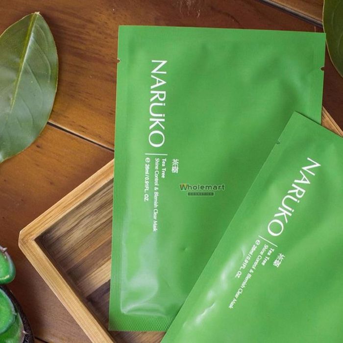 Mặt nạ giấy Naruko Tea Tree Shine Control & Blemish Clear Mask - Hình 2