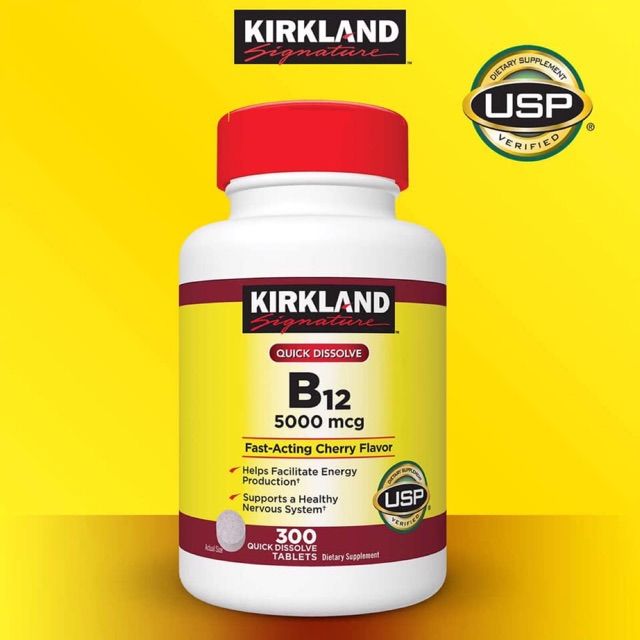 Hình ảnh 1 của Vitamin B12 5000mcg Kirkland