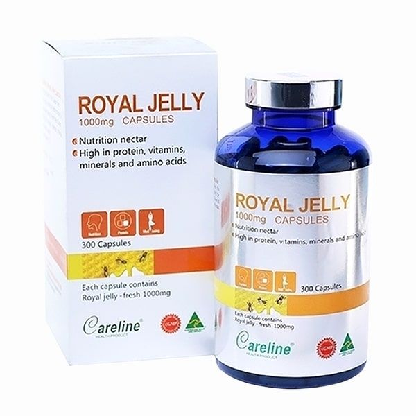 Sữa Ong Chúa Cao Cấp Royal Jelly Careline 1000mg hình ảnh 2