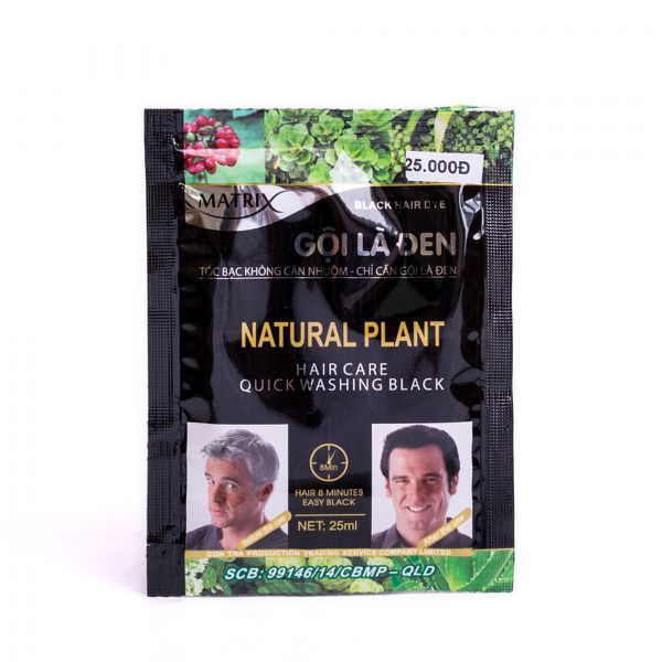 Dầu gội nhuộm tóc Gội Là Đen Matrix Natural Plant hình 2