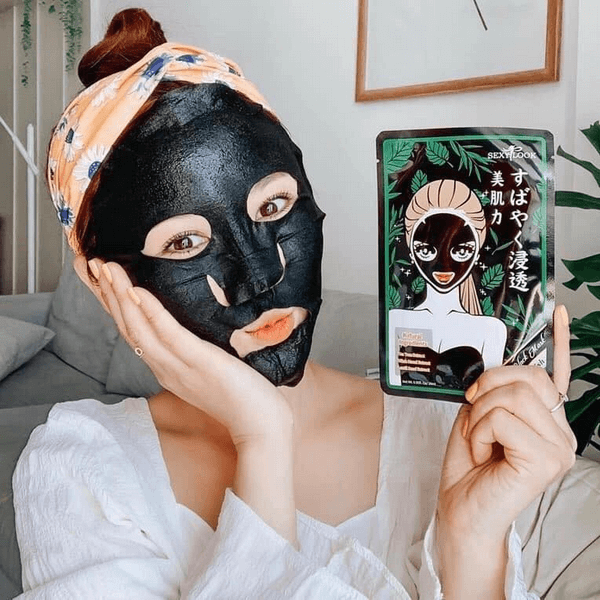 Hình ảnh 1 của mặt nạ giấy Sexylook Tea Tree Anti Blemish Black Facial Mask