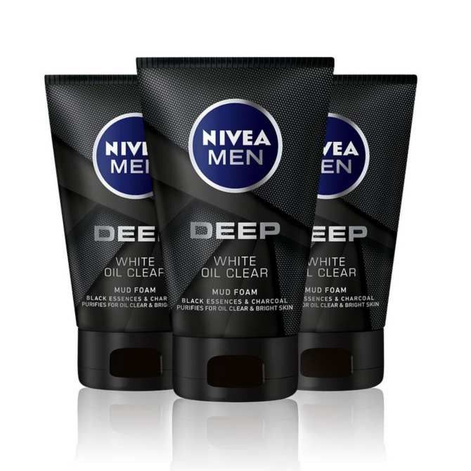 Hình ảnh 2 của Sữa Rửa Mặt Nivea Men Deep White Oil Clear