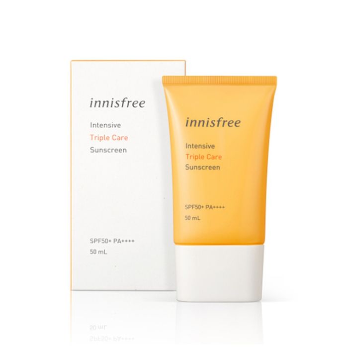 Kem chống nắng Innisfree Triple-care SPF 50+ có khả năng thẩm thấu tuyệt vời và là sản phẩm chống nắng từ Hàn Quốc - Hình ảnh 2