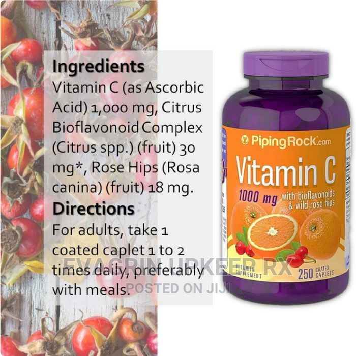 Hình ảnh Vitamin C Piping Rock với Bioflavonoids & Rosehips hoang dã - Ảnh 2