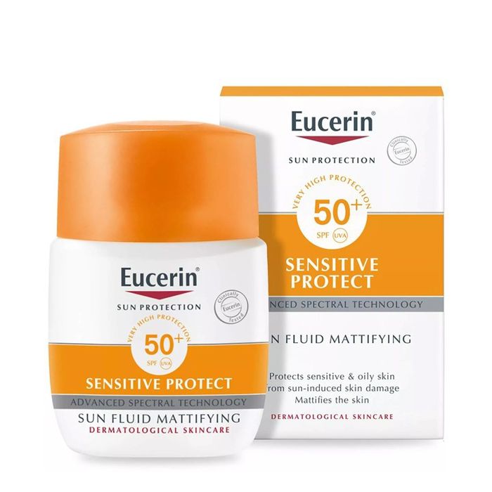 Kem chống nắng Eucerin Sun Fluid Mattifying SPF 50+ - Hình ảnh 1