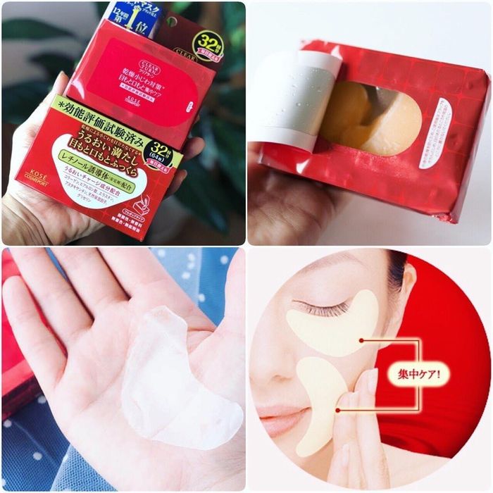 Mặt nạ mắt Kose Clear Turn Plumping Eye Zone Mask - Hình ảnh 2