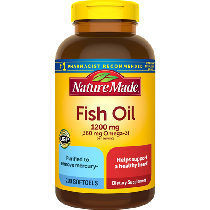 Dầu cá Nature Made Fish Oil Omega 3 1200mg - Hình 1