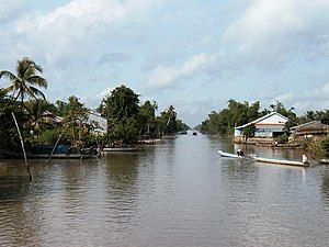 Kênh nối Chợ Gạo với sông Mekong