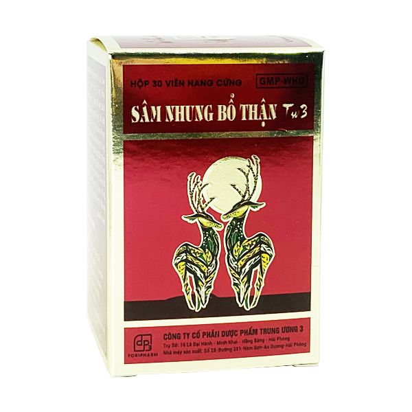 Hình ảnh viên uống Sâm Nhung Bổ Thận TW3