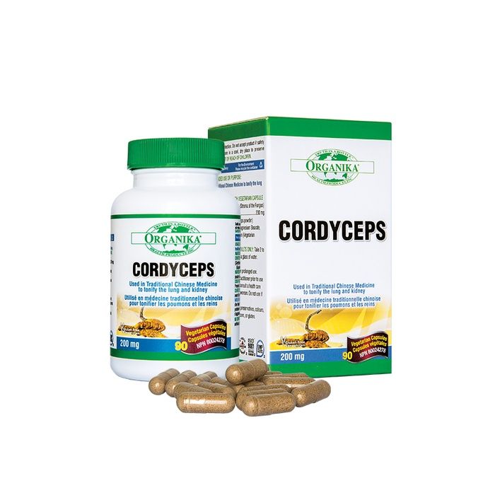 Hình ảnh viên uống bổ phổi Organika Cordyceps 1