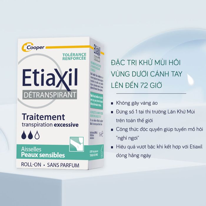 Hình ảnh lăn khử mùi EtiaXil Detranspirant Traitement Roll-On 2