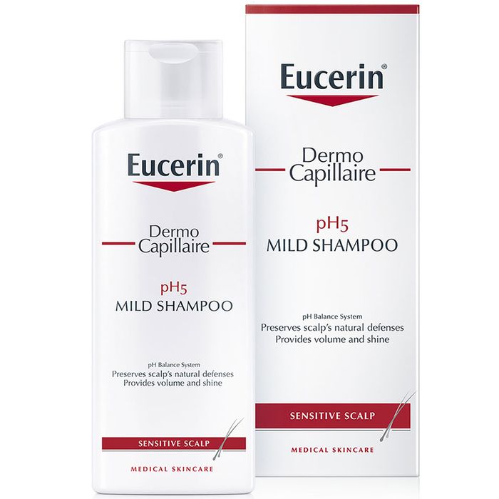 Dầu Gội Eucerin Dermo Capillaire pH5 Mild Shampoo - Ảnh 2