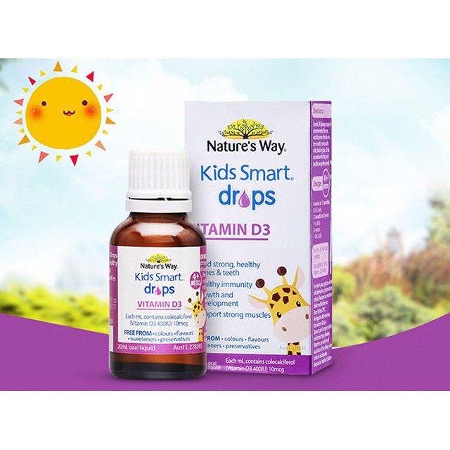 Hình ảnh 1 của Nature’s Way Kids Smart Drops Vitamin D3