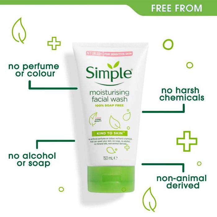 Hình ảnh 2 của sữa rửa mặt Simple Kind To Skin Moisturising Facial Wash