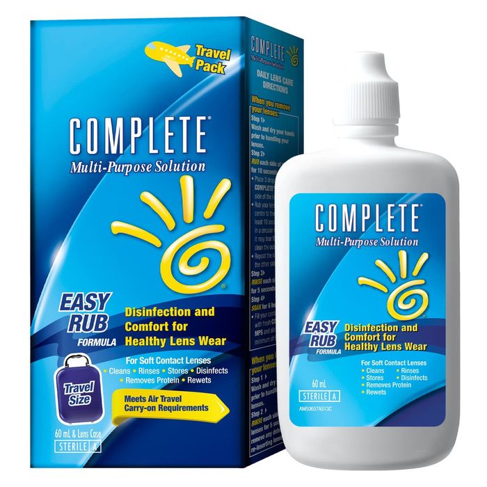 Hình ảnh dung dịch ngâm kính áp tròng Complete Easy Rub 1