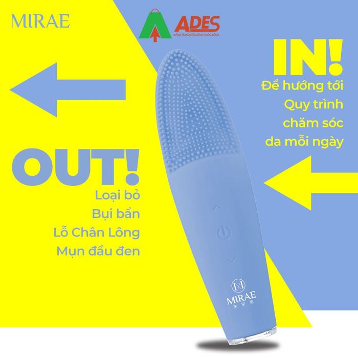 Hình ảnh máy rửa mặt Mirae Thermal Sonic Facial Brush 2