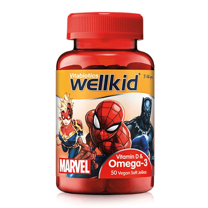 Hình ảnh 2 của Kẹo nhai Vitamin D Vitabiotics Wellkid Marvel cho trẻ